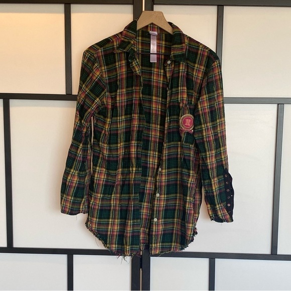 Savage X Fenty flannel plaid pajama. Size small - Picture 2 of 15